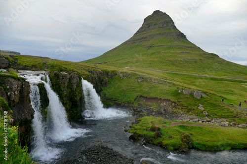 Kirkjufell and Kirkjufellsfoss  Iceland