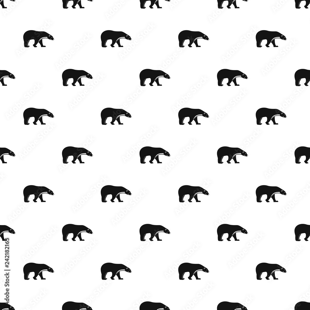 Polar bear pattern seamless vector repeat geometric for any web design