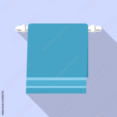 Bathroom towel icon. Flat illustration of bathroom towel vector icon for web design