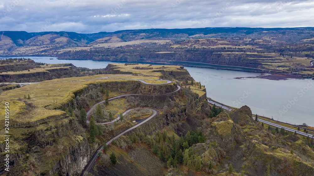 Naklejka premium Columbia River Overlook