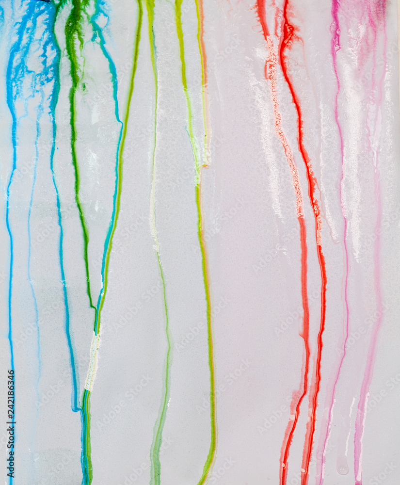 colorful color are dripping in water and blend together