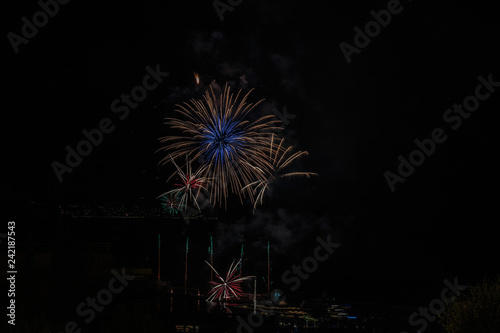 New Year's Eve firework in Monaco