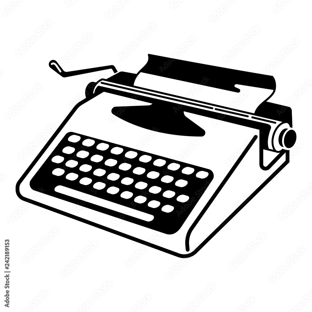 Soviet typewriter icon. Simple illustration of soviet typewriter vector icon for web design isolated on white background