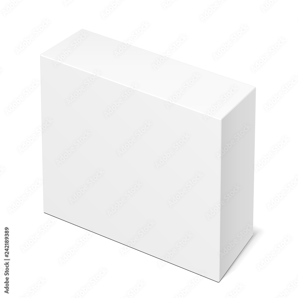 Product Cardboard Plastic Package Box. Illustration Isolated On White Background. Mock Up Template Ready For Your Design. Vector EPS10 Product Cardboard Plastic Package Box. Illustration Isolated On White Background. Mock Up Template Ready For Your Design. Vector EPS10