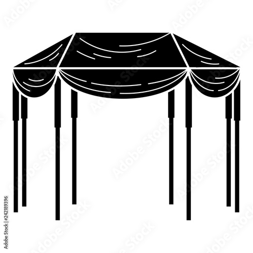 Festive overhang icon. Simple illustration of festive overhang vector icon for web design isolated on white background