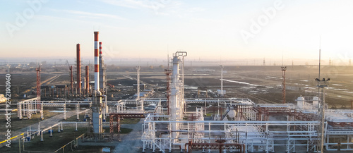 oil refinery. Equipment for primary oil refining