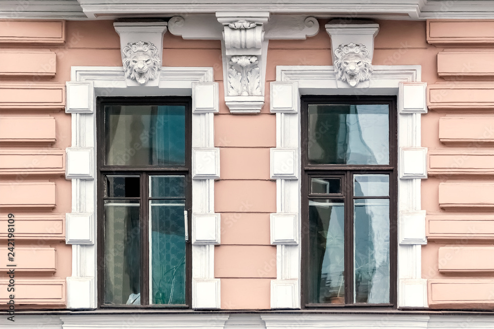 Two windows on the pink. Two windows on the pink.