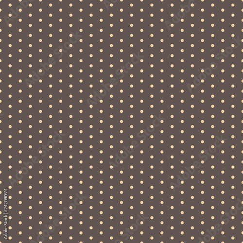 Retro Polka Dots Seamless Pattern - Classic polka dots seamless pattern in retro colors of brown and cream for Father's Day