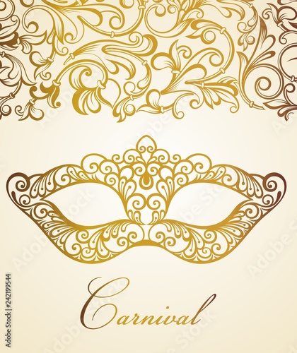 Mardi Gras carnival vector illustration