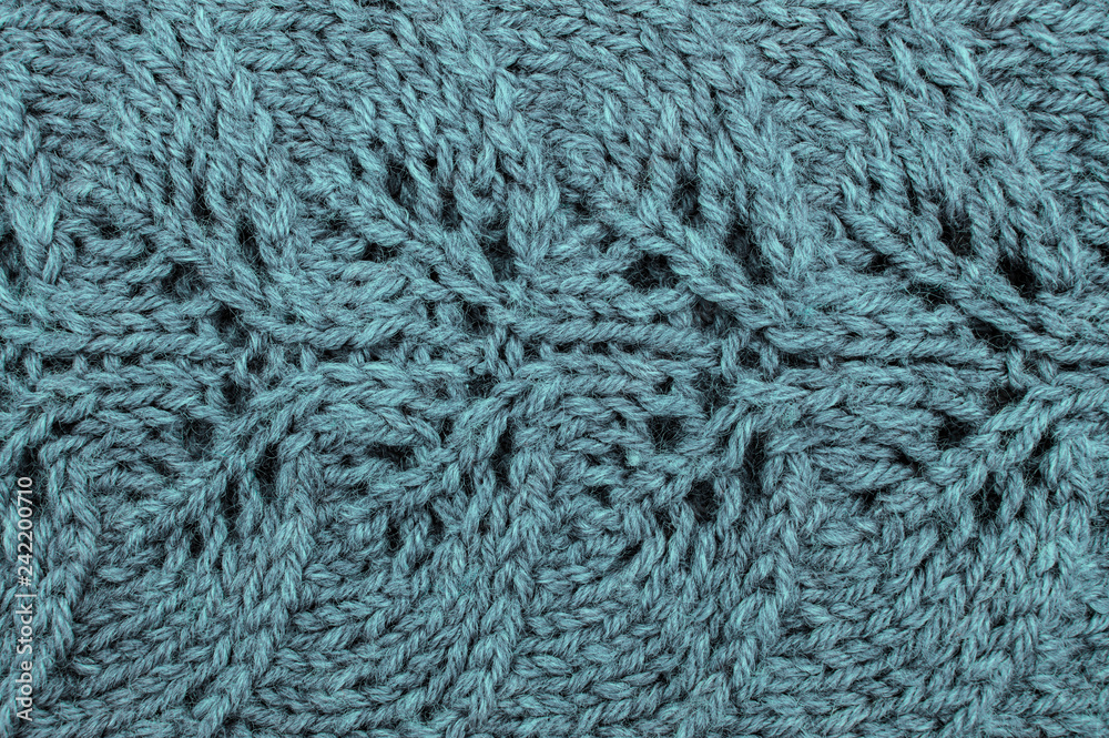 blue threads related to pattern cotton wool thread knitting