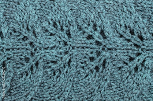 blue threads related to pattern cotton wool thread knitting