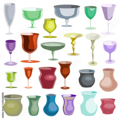 cookware pots vases candle holders stemware glasses