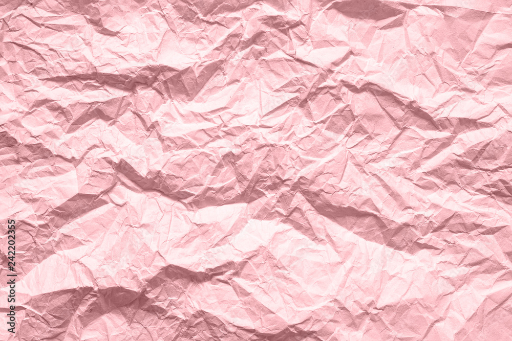 Premium Photo, Crumpled paper texture pink abstract background