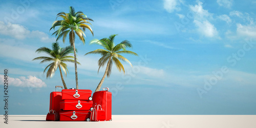 tropical travel red