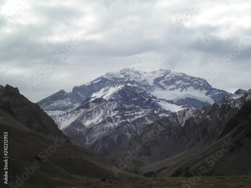 Mount Aconcagua Andes mountain range Mendoza Argentina © Fabio