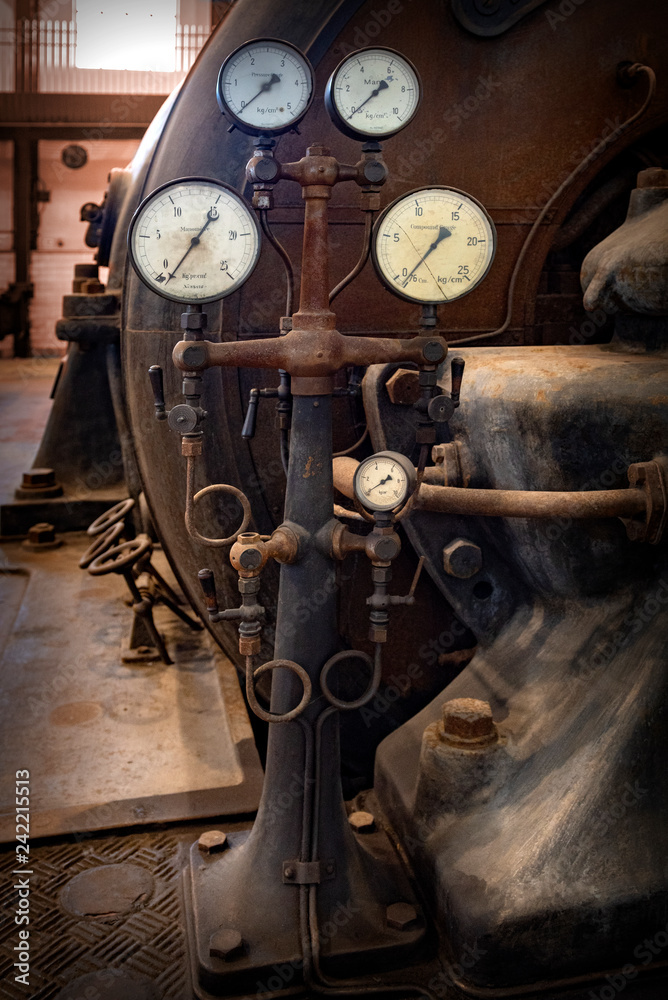 Old industrial meters