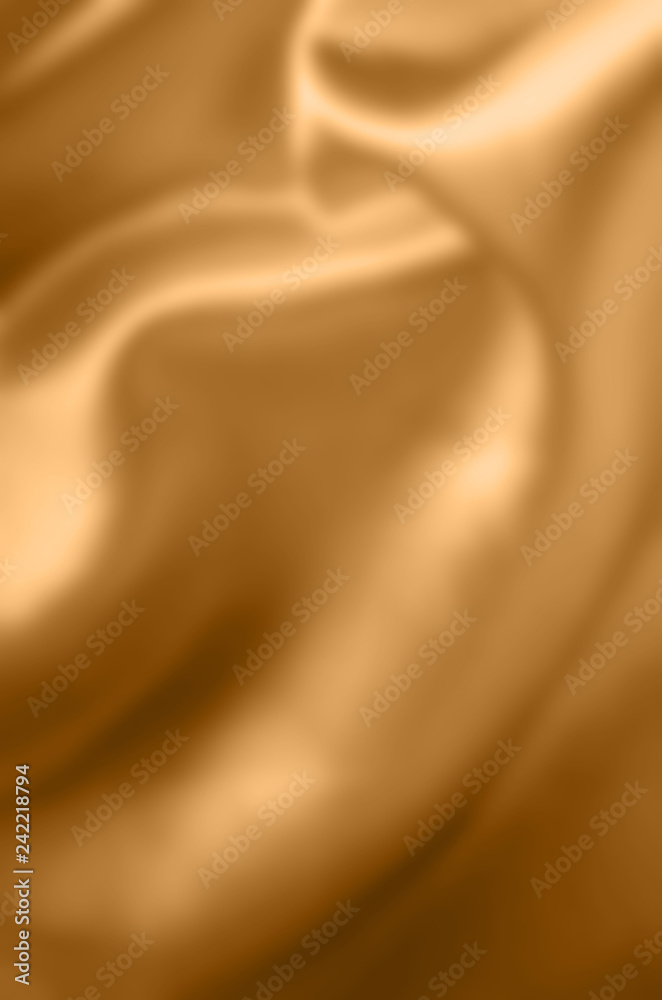 Yellow Gold Satin Softly Draping Blurred Background Yellow Gold Satin Softly Draping Blurred Background