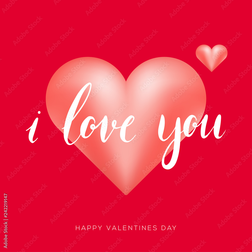 happy valentines day card. Love design. Gift  card.  Vector Illustration. 