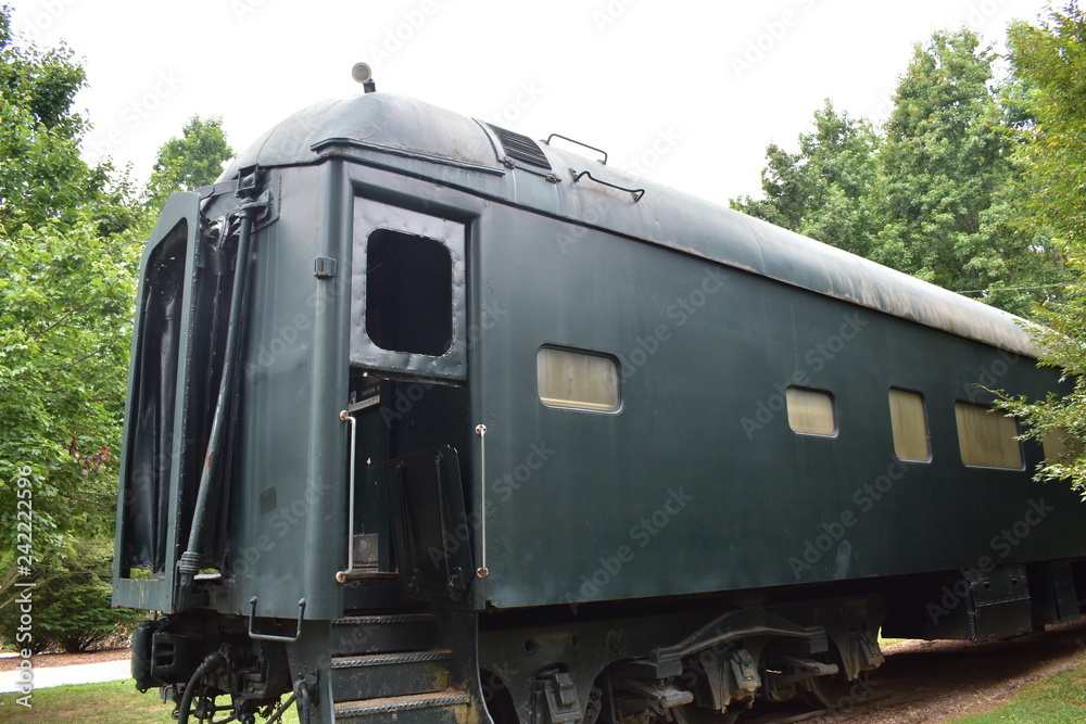 Fototapeta premium old train on railway