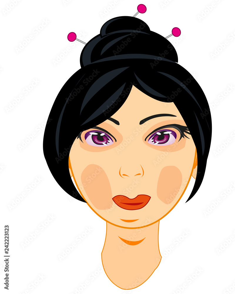 Portrait of the girl to asiatic appearance Portrait of the girl to asiatic appearance