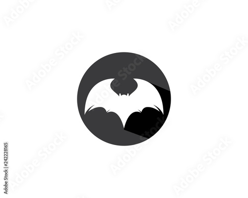 Bat logo template vector icon illustration