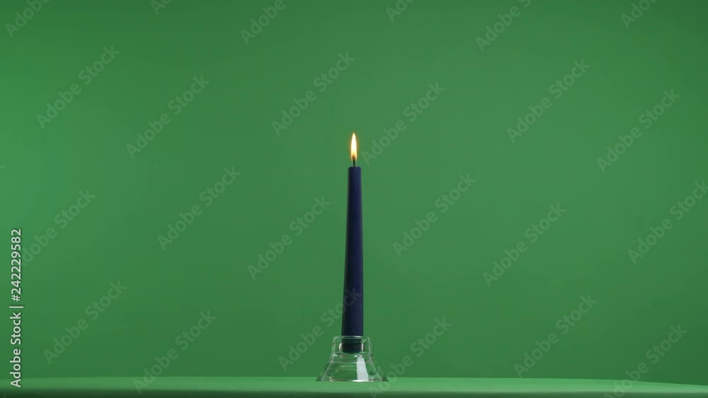 Candle on a green screen Candle on a green screen