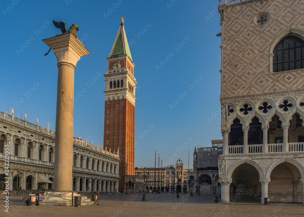 San Marco square and church in venice