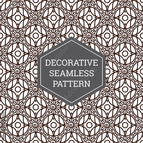 Batik Seamless Decorative Pattern Background