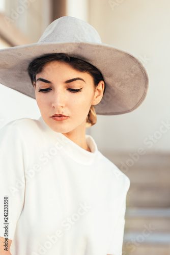 Portrait of young woman