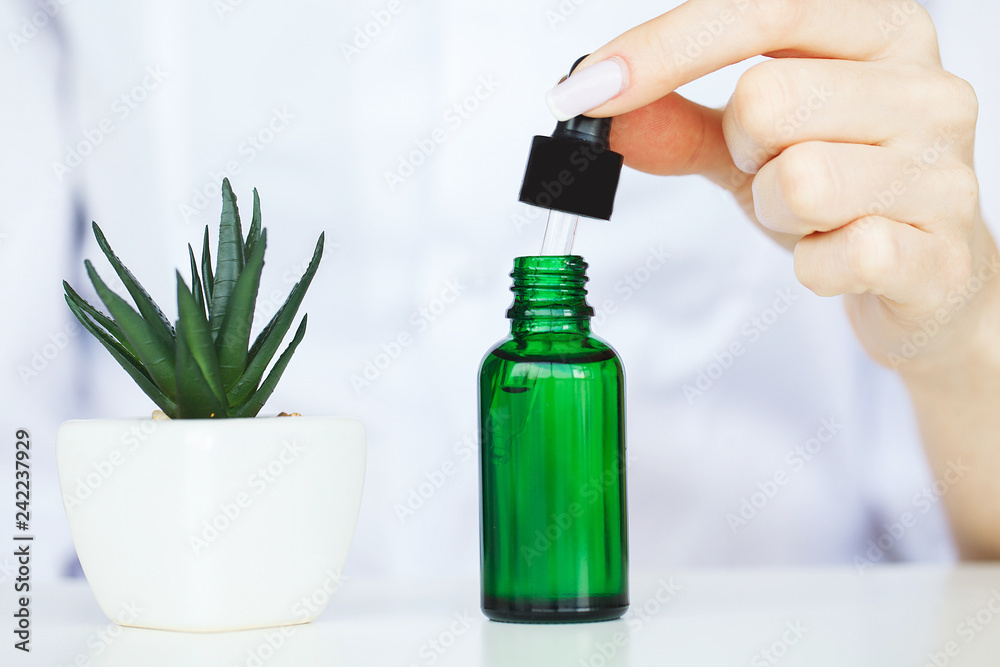 Scin Care. Scientist hands testing texture of beauty products Scin Care. Scientist hands testing texture of beauty products