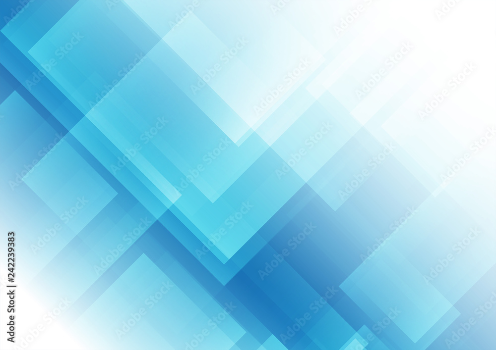 Abstract square shapes on blue background Abstract square shapes on blue background