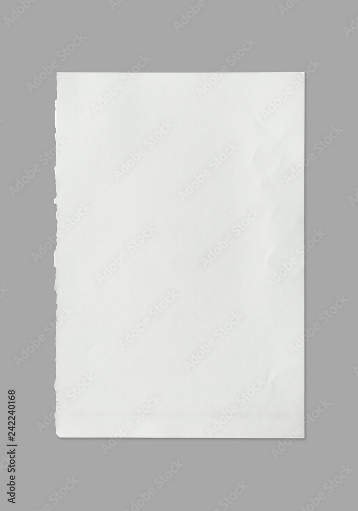 White sheet of paper texture for background with clipping path. White sheet of paper texture for background with clipping path.