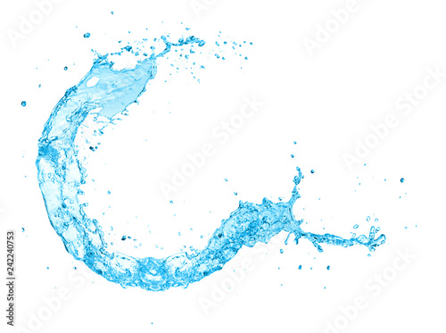 water Splash isolate On White Background © hideto111