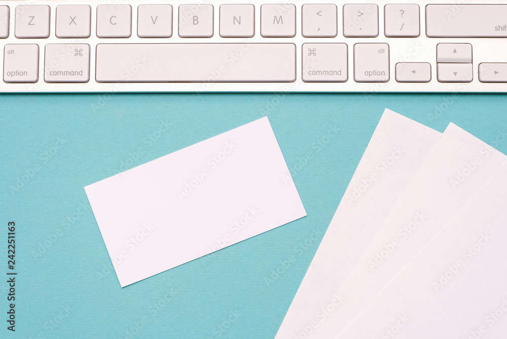 Workplace background: objects for a work and an education