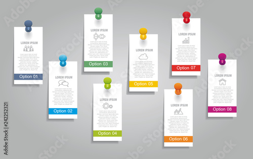 Infographic design template with place for your data. Vector illustration.
