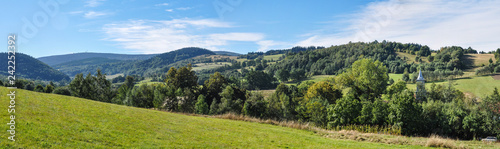 Panorama of the Sowie Mountains, Lower Silesia, Poland