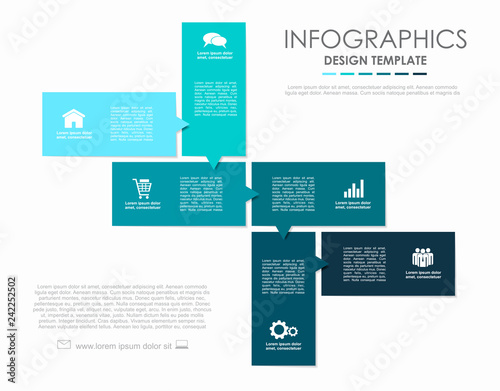 Infographic design template with place for your data. Vector illustration.