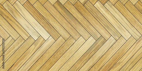 Seamless wood parquet texture horizontal herringbone light brown