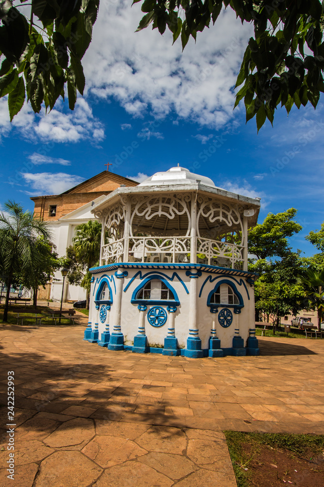 This traditional bandstand is located in the center of the city and is where many parties are held