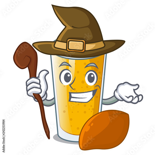 Witch lassi mango on the mascot table