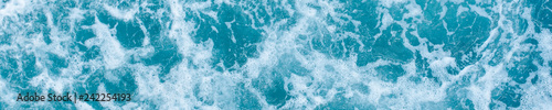 abstract background with foam of sea water, panorama