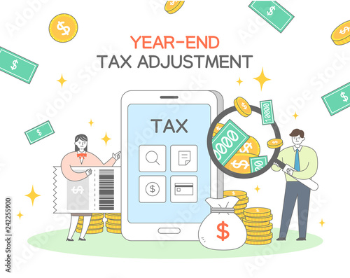 Year-end tax adjustment Illustration