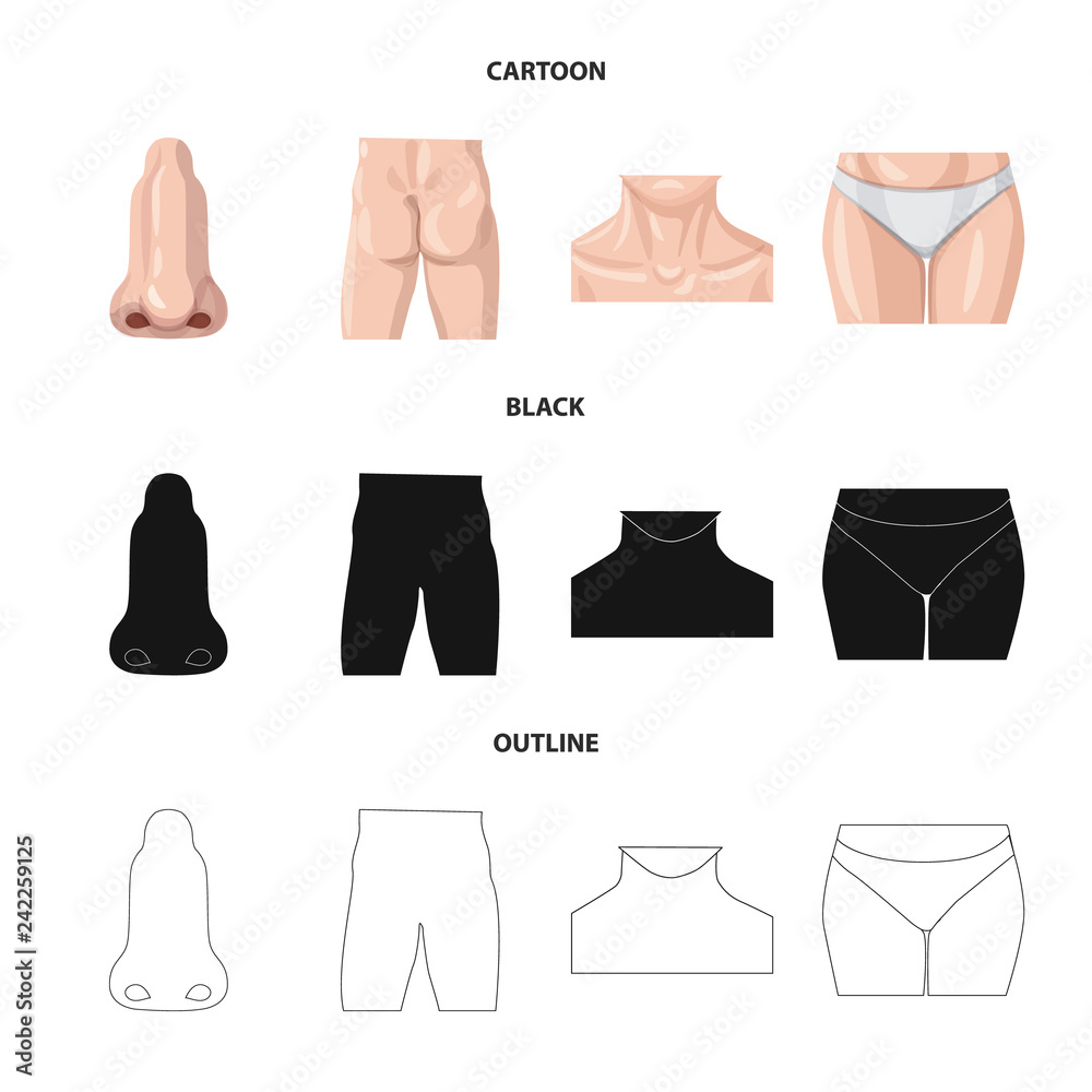 Isolated object of human and part sign. Set of human and woman vector icon for stock. Isolated object of human and part sign. Set of human and woman vector icon for stock.