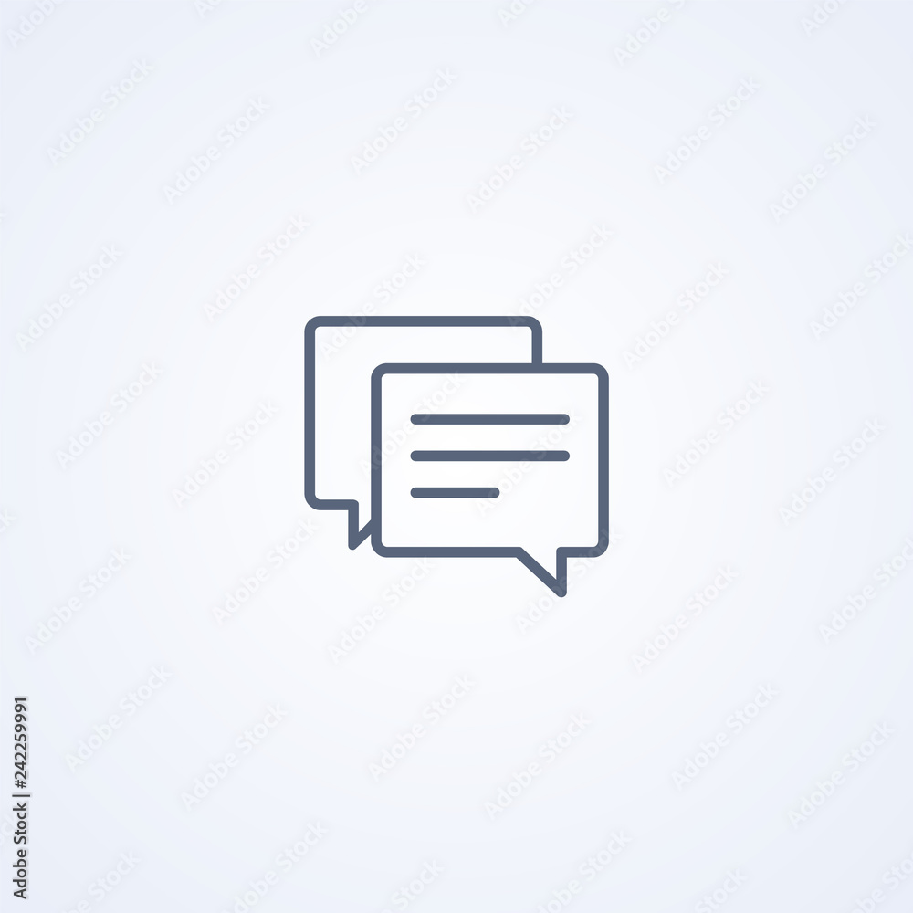 Dialog, speech bubbles, vector best gray line icon Dialog, speech bubbles, vector best gray line icon
