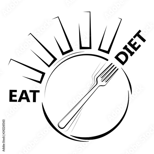 Scales or scale indicating weight loss and diet. The problem of malnutrition or obesity.