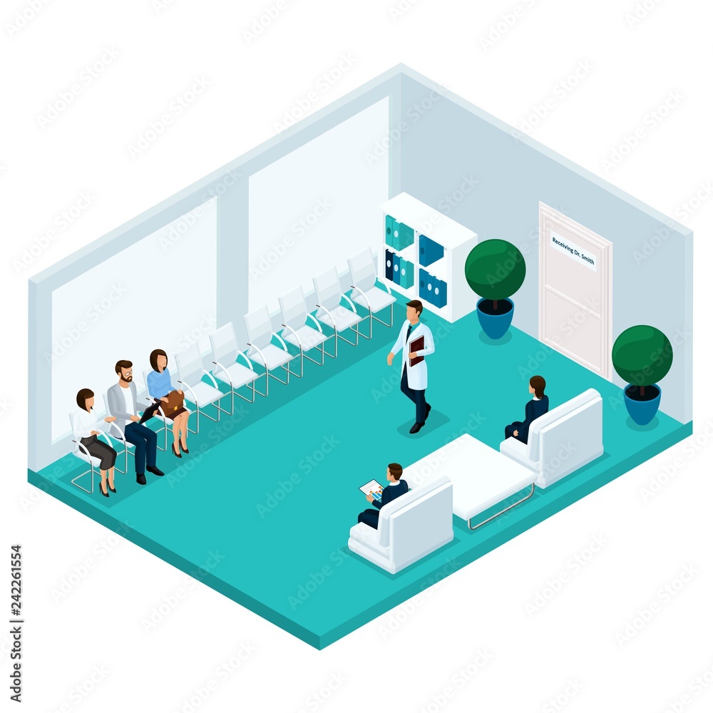 Isometric Cabinet Hospital Rear View