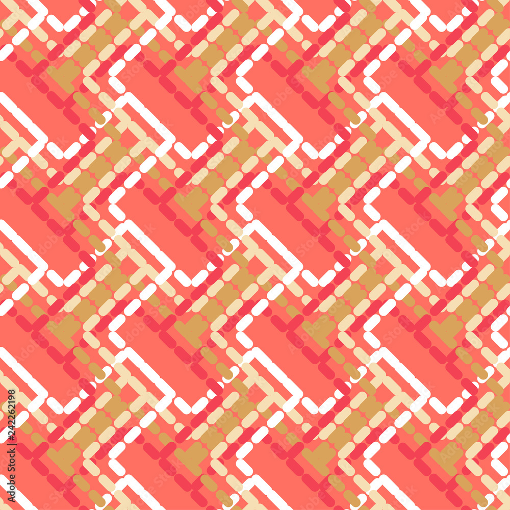 Trendy seamless pattern designs. Zigzag from dash. Vector geometric background. Can be used for wallpaper, textile, invitation card, wrapping, web page background.