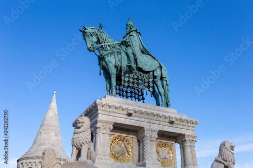 Statue of King Saint Stephen in Budapest
