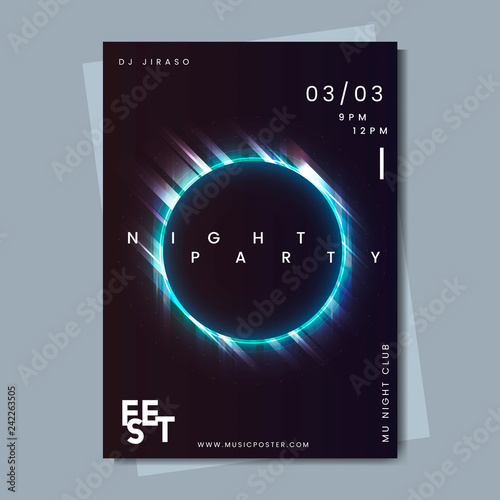 Event poster layout