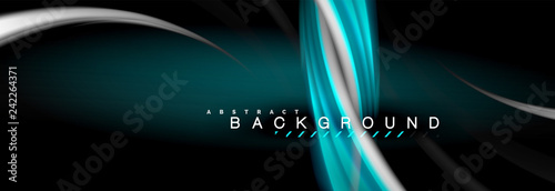 Blurred fluid colors background, abstract waves lines, mixing colours with light effects on light backdrop. Vector artistic illustration for presentation, app wallpaper, banner or posters